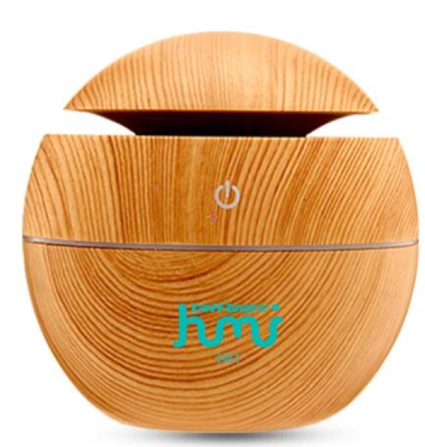 Taffware Aromatherapy Air Humidifier Desain Kayu - Yellow