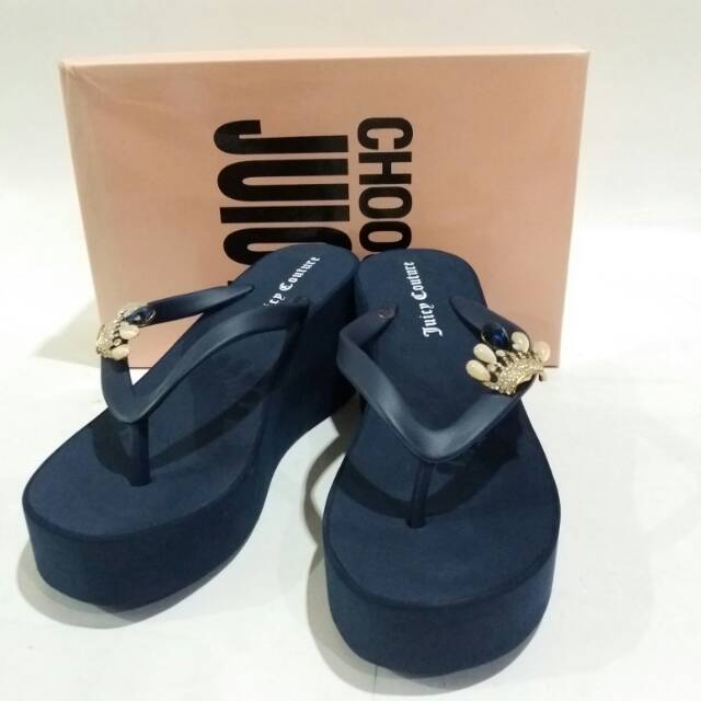 Sandal juicy couture sandal jepit wedges murah simple