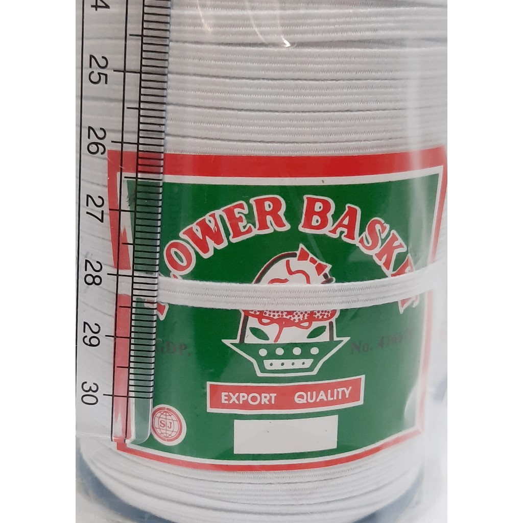 Karet Elastis Baby Flower Basket 4mm / Tali Karet Masker 4mm