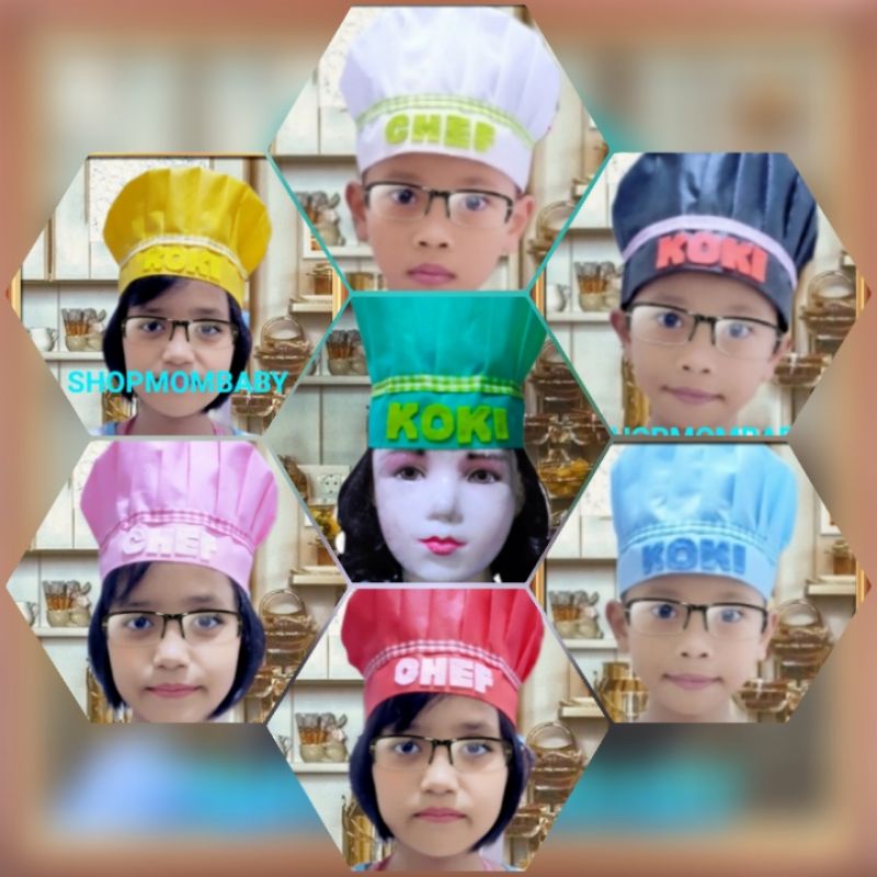 TOPI KOKI CHEF ANAK