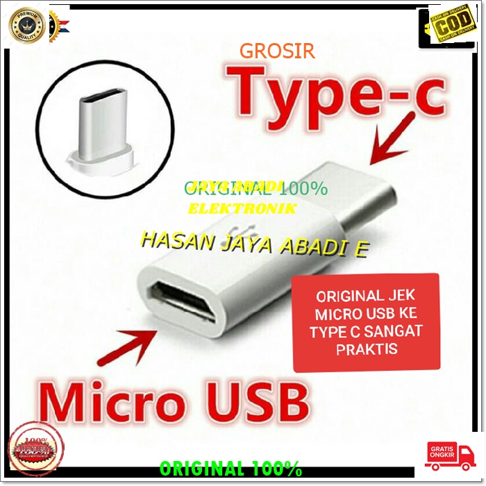 J71 ORIGINAL JACK MICRO USB KE TYPE C KONEKTOR JEK ADAPTER CAS CASAN EXTENSION SAMBUNGAN J71  connector charger micro usb ke type c tipe c jek jack konektor adapter converter cas casan andoit otg extension konverter hp handphone splitter universal sambung