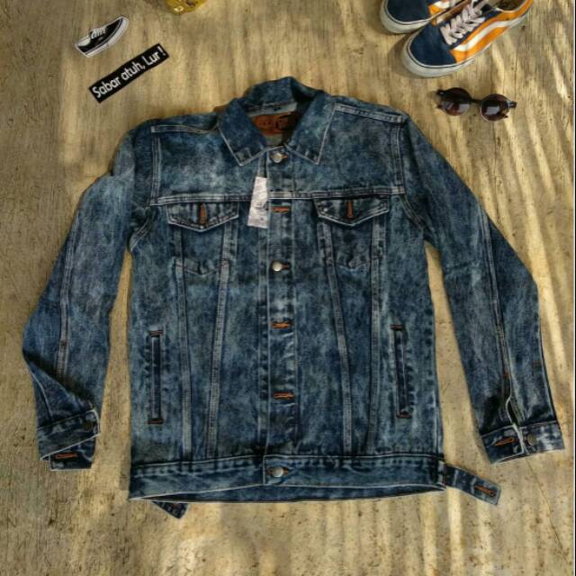JAKET JEANS BLUE WASHED ORIGINAL 'CHEAP MONDAY'