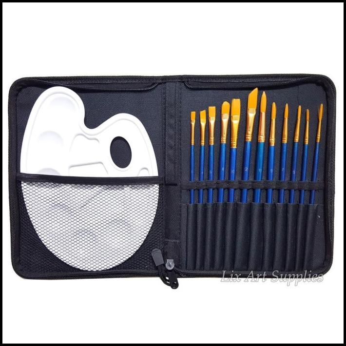 

Joyko Kuas Lukis Set 12 + Palet + Storage Bag / Art Brush Set 12