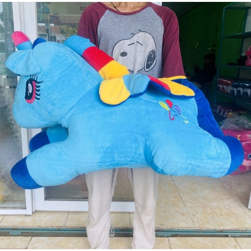 Boneka Unicorn Kuda Poni / Little Pony Jumbo SNI murah halus dan super lembut