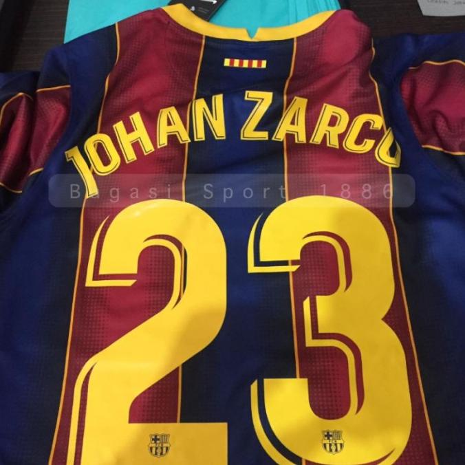 JERSEY BAJU BOLA KIT BARCA LONG SLEEVE LS IMPORT HOME KANDANG 2020 SGFD5436VE
