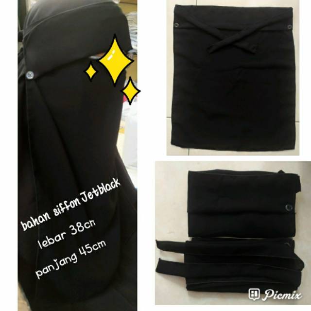 Cadar Poni Kancing/Cadar Bandana Sifon