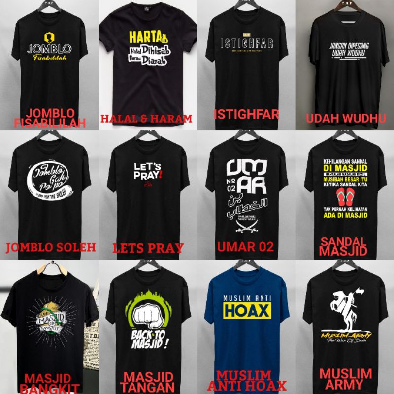 Kaos Dakwah Islami Ngaji yuk Tawheed Hijrah Muslim Distro Murah-1