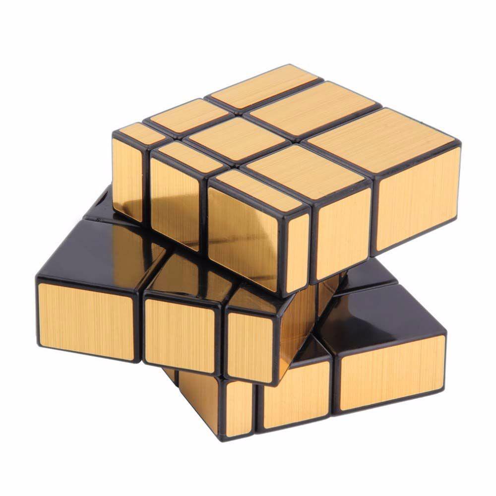 Needway Cermin Kubus Penggoda Otak Anak 3x3 Cube Mirror Blocks Sticker Cube Kubus Magico Mainan Puzzle Cube