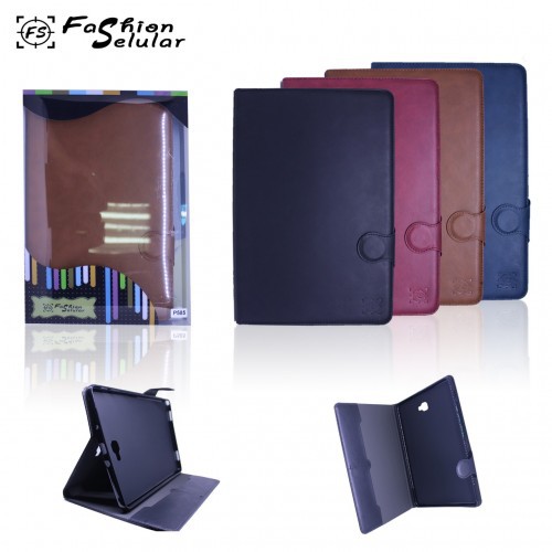 Ipad 2/3/4 Sarung Tablet Kulit FS Leather Case Blue Moon Kancing dan Pinggiran Jahitan Cover