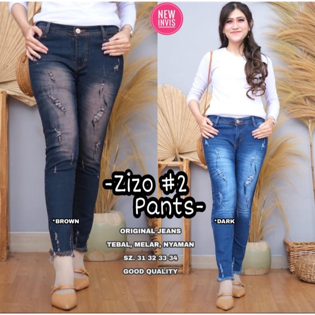 CELANA JEANS SOBEK TIDAK TEMBUS | ZIZO 2 PANTS