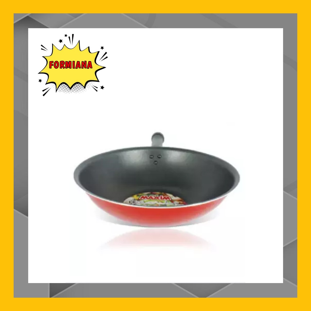 FM - Maxim Wajan Hero Wok 28 cm - Penggorengan Anti lengket | Teflon Serbaguna