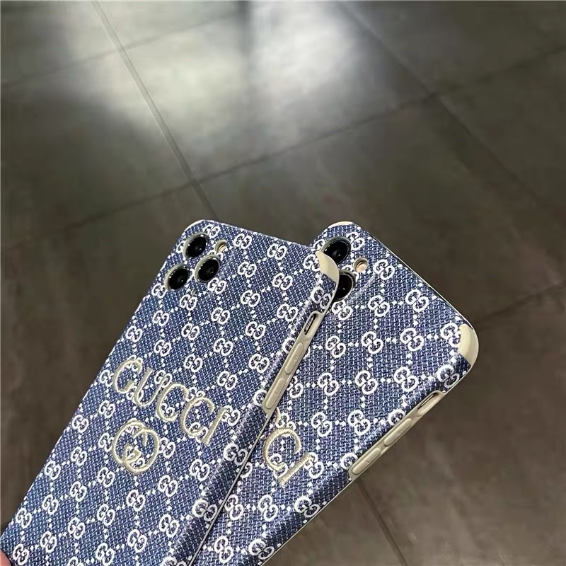 Blue G*cci Branded Softcase for iphone XS XS Max XR 11 Pro Max 12 Pro Max 13 Pro Max