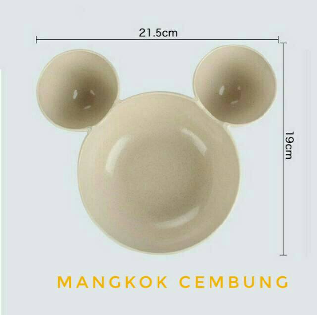 MANGKOK MAKAN bayi dan anak / Mangkuk Kepala Mickey BOWL