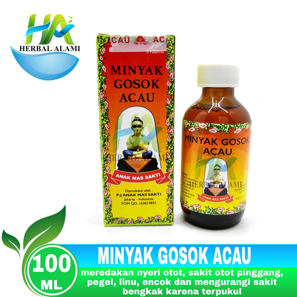 Minyak Gosok Acau - Obat Sakit Pinggang,Encok,Pegal