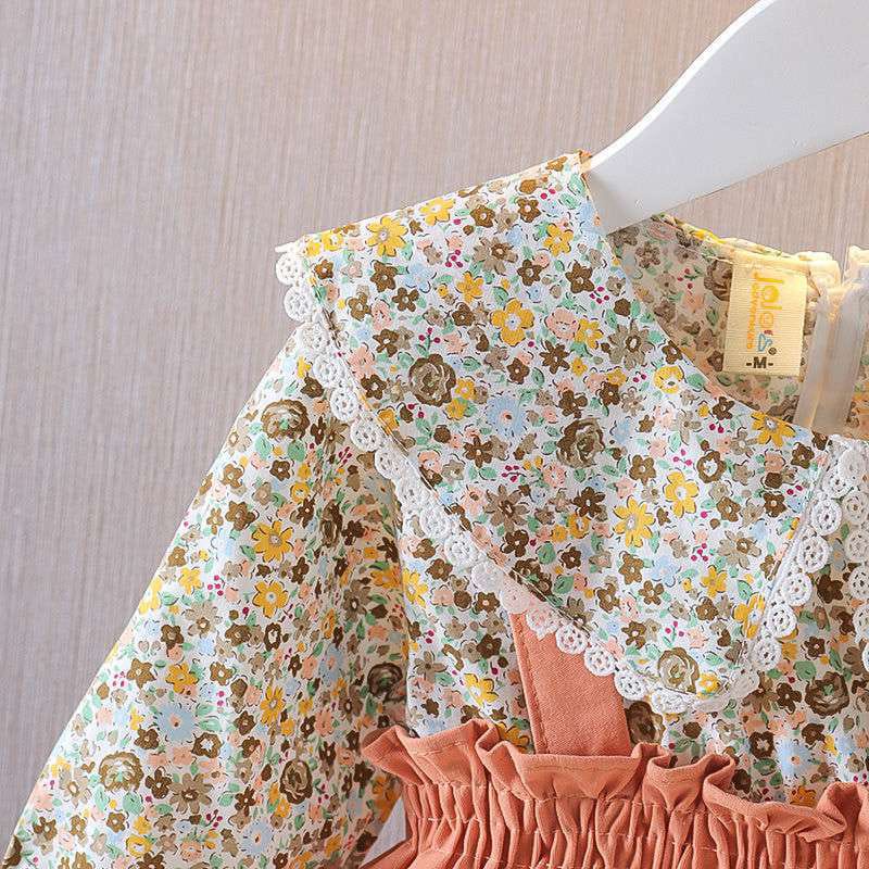 (FX) Dress anak perempuan Motif bunga Fashion Anak Impor