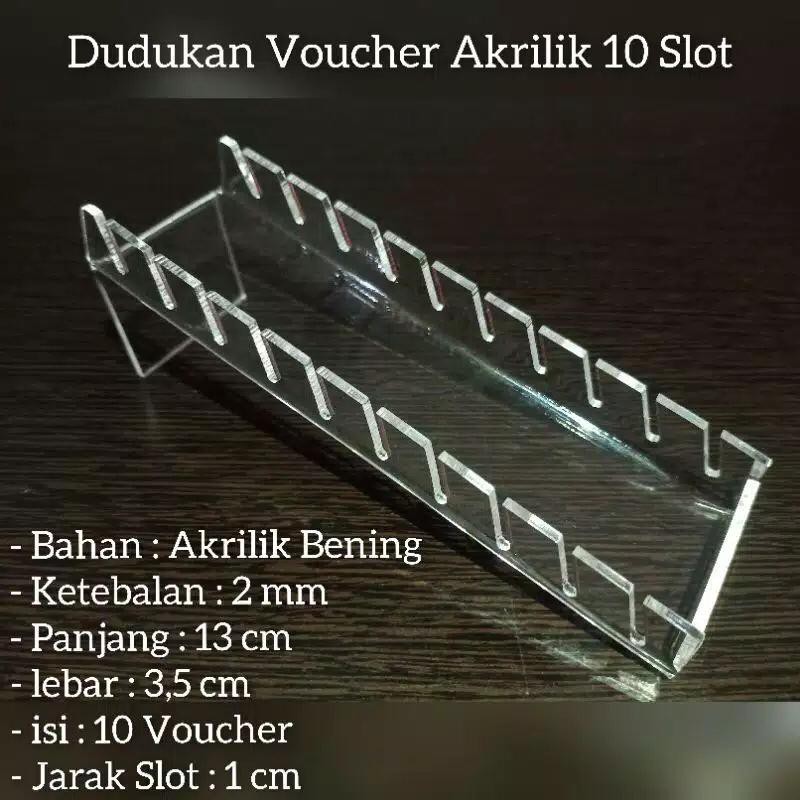 Dudukan voucher 10 tingkat 15 tingkat 20 tingkat