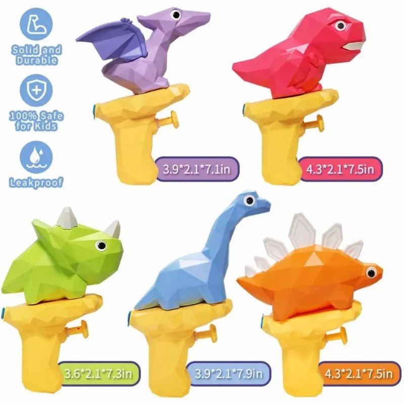 MAINAN PISTOL AIR DINOSAURUS - WATER GUN DINOSAURUS - MAINAN TEMBAK AIR - BD