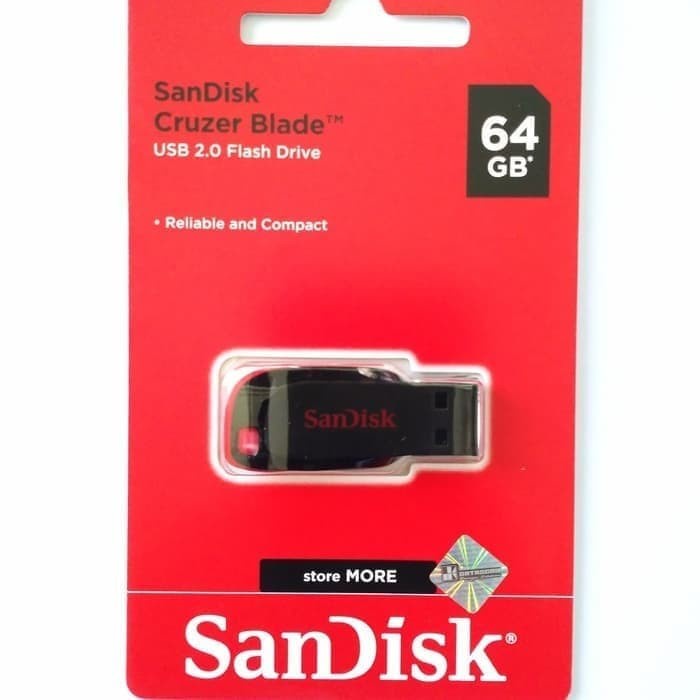 

Sandisk 64 GB Cruzer Blade USB 2.0 Flash Drive