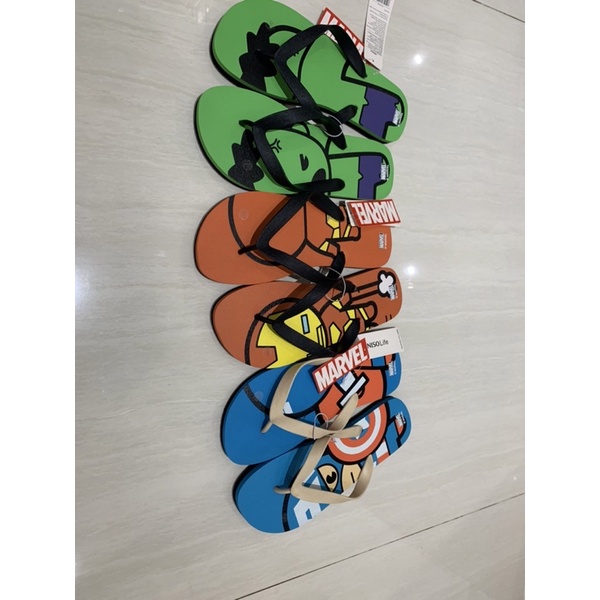 sandal jepit miniso edisi marvel sendal pria