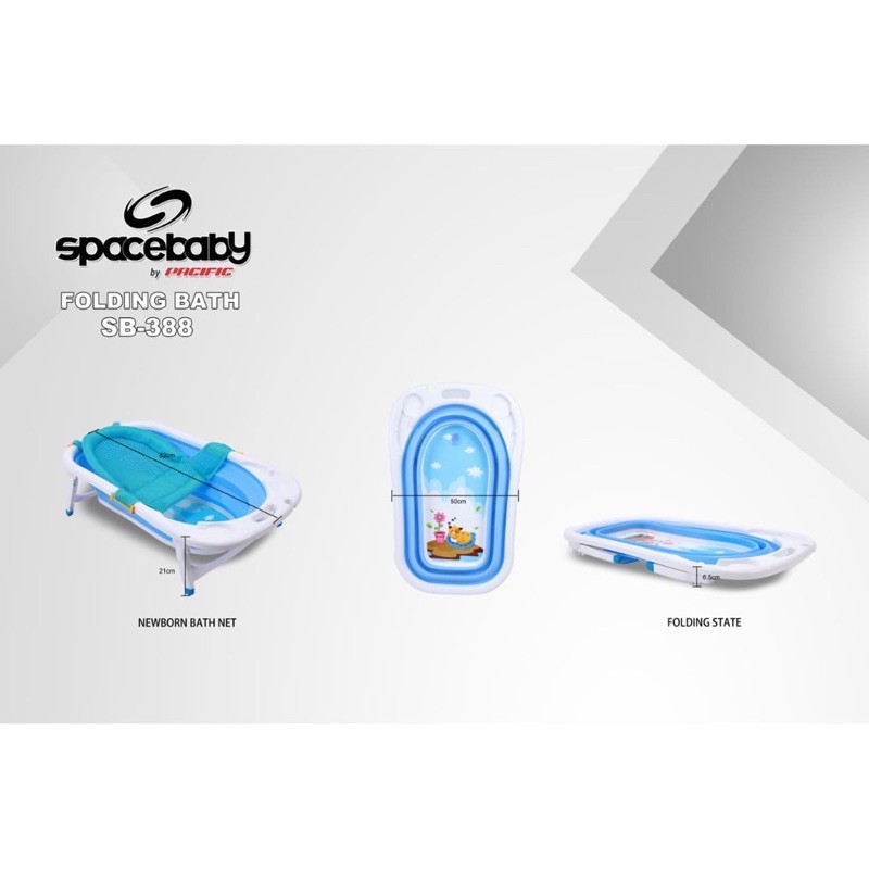 Space Baby Folding BathTub Bak Mandi Lipat Bayi