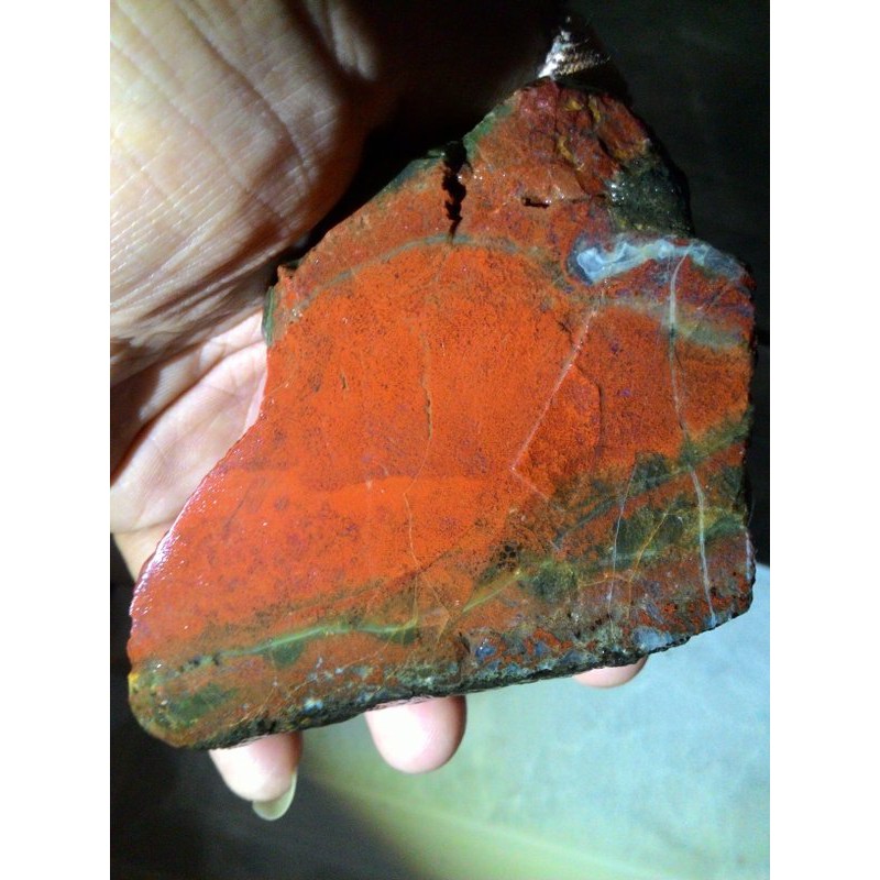 Bahan / Rough Red Jasper Lumut Merah