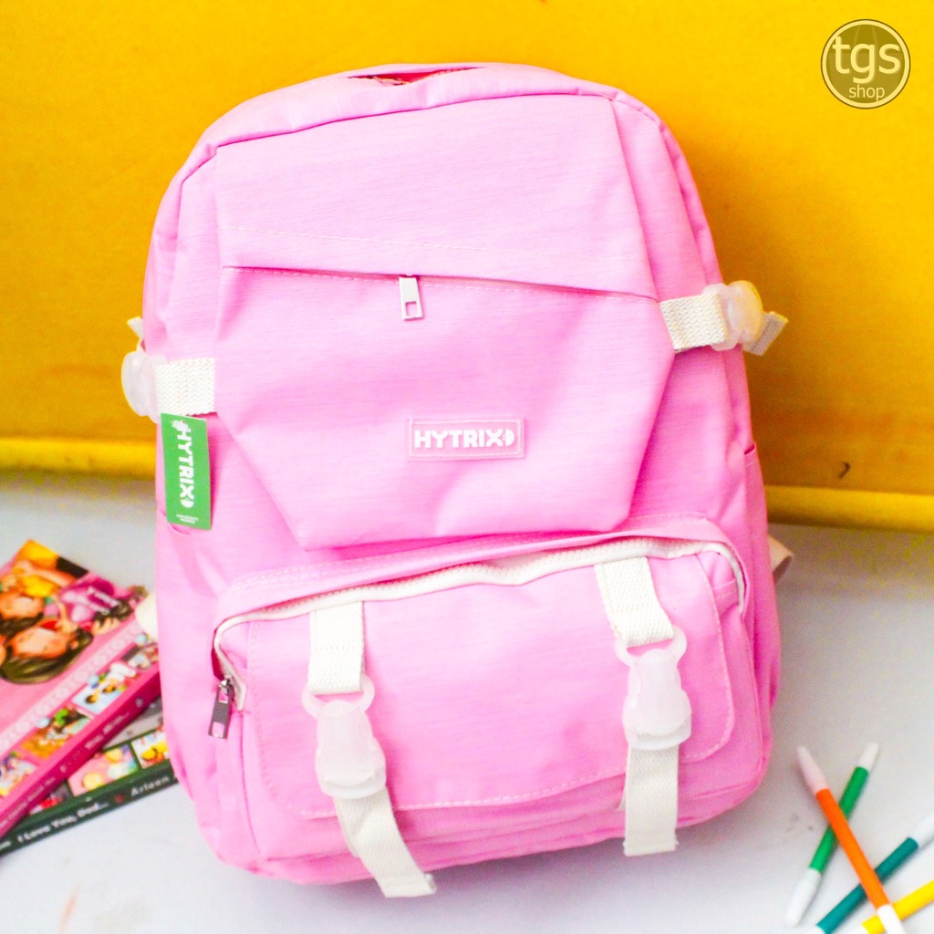 Tas Ransel Anak Perempuan Polos Tas Ransel Sekolah Wanita SD SMP Kekinian Ransel Murah Backpack Model Korea