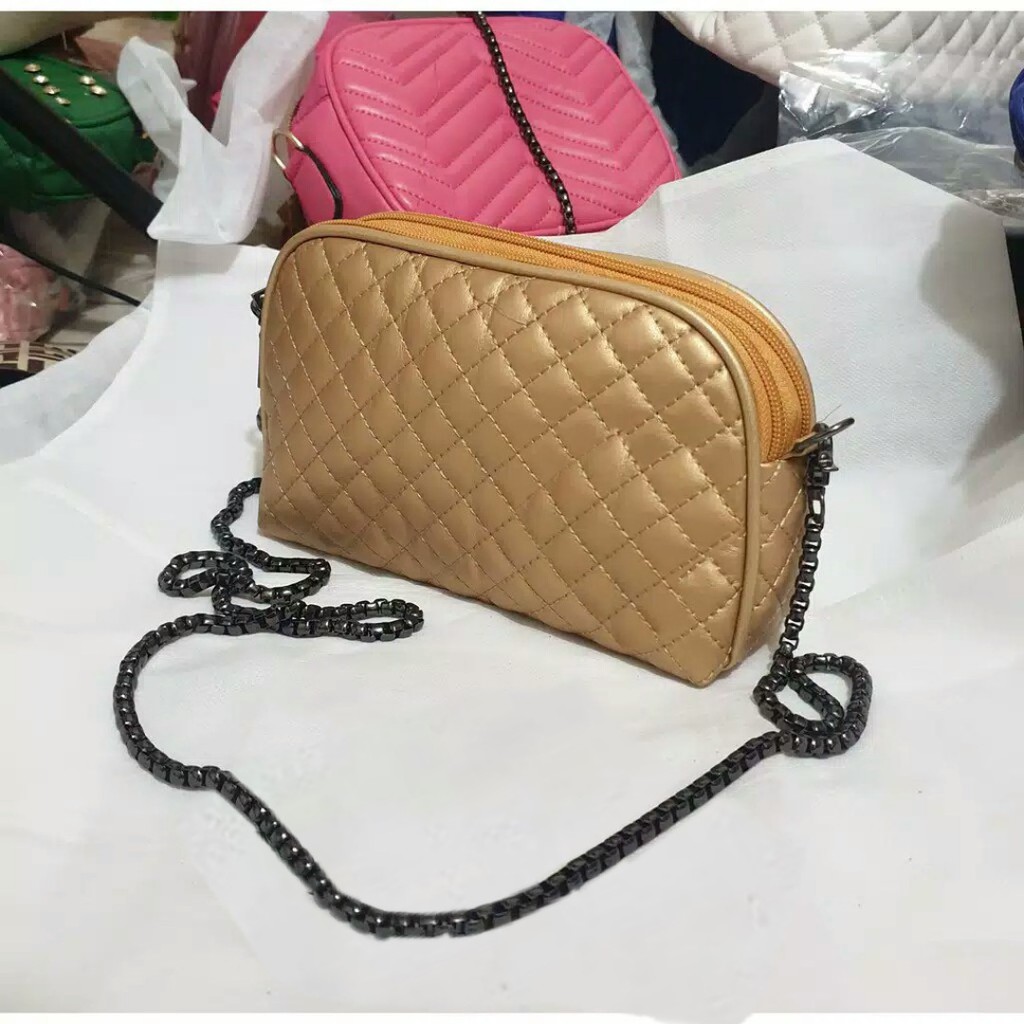 [LOKAL] DOMMO - D1299 TAS PANCONG FASHION BAKPAO BORDIR RAPET KOTAK