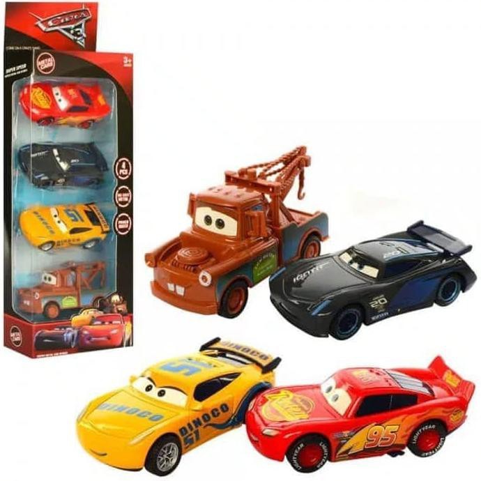 MWN Die Cast Cars 3 Metal 4 pcs No.DS874