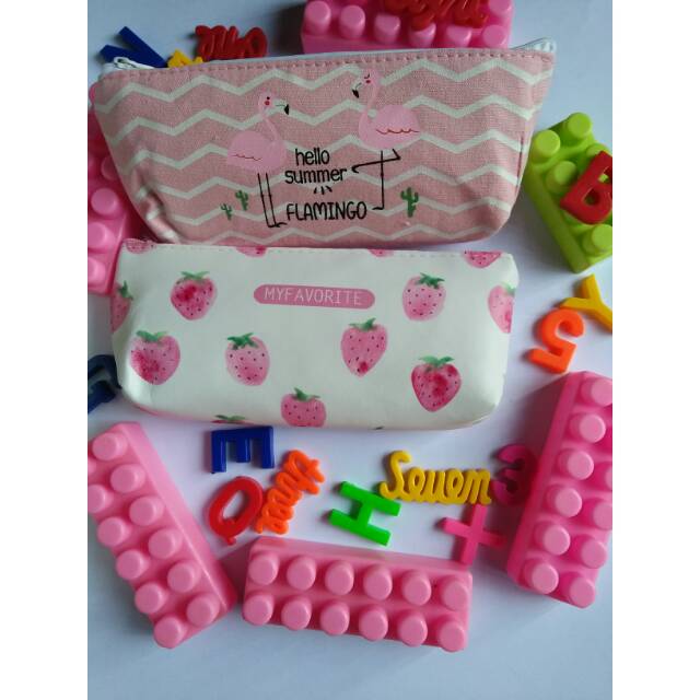 

Kotak pensil pink