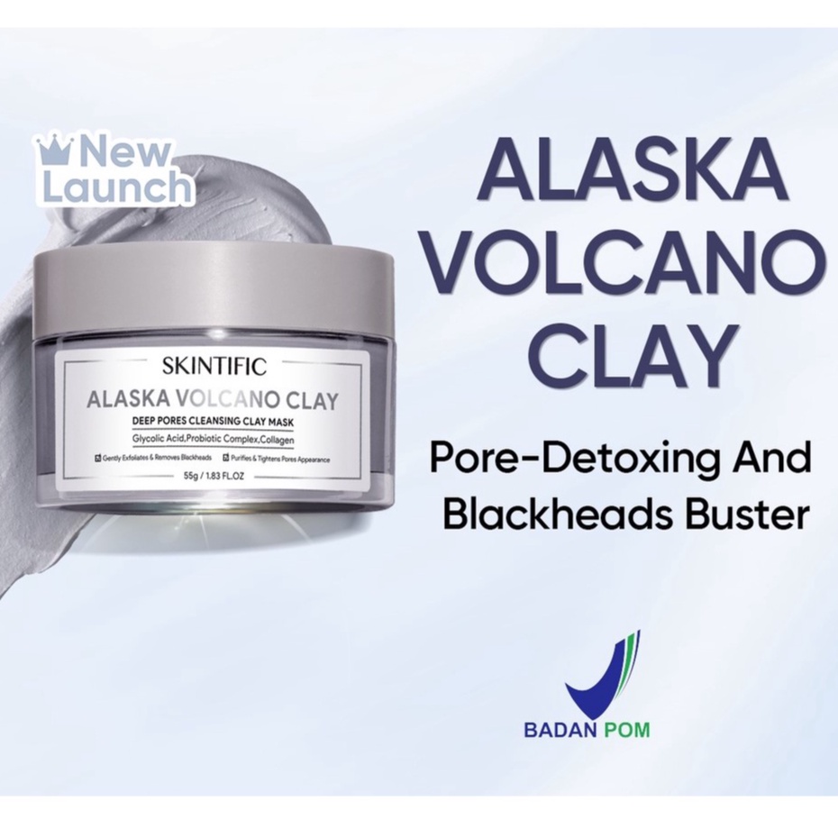 Jual SKINTIFIC Volcano Clay Mask Skintific Alaska Volcano Deep Pores
