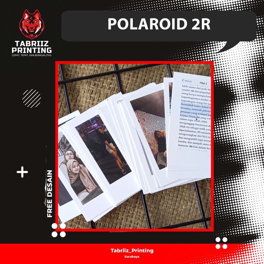

[TABRIIZ PRINTING] Cetak Foto Polaroid 2R 6x9cm Surabaya