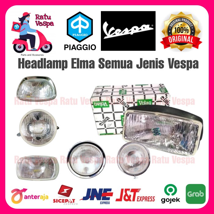 Headlamp ELMA Vespa New PX Excel Super 66 Sprint Spartan Strada Bagol - Super 66-73