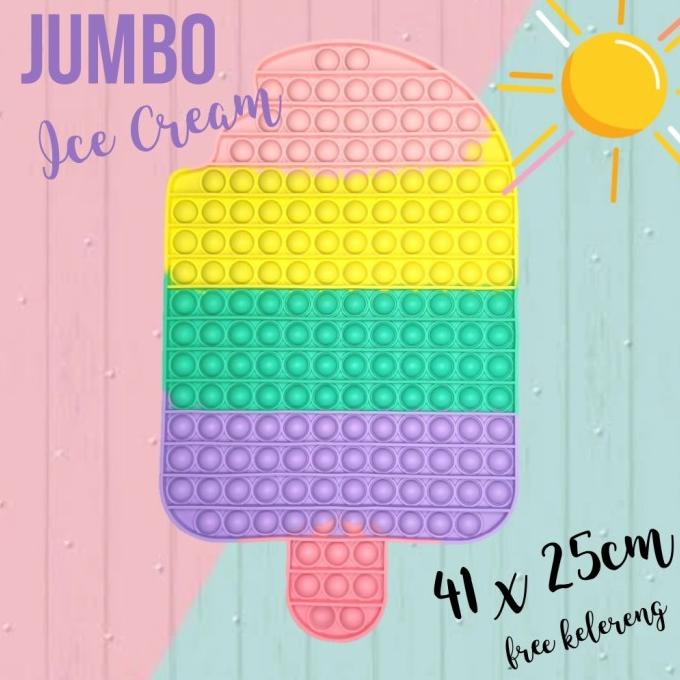 POP IT JUMBO - T-REK / UNICORN / AMONG US / FREE 5 KELERENG