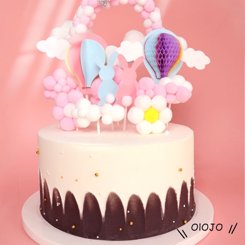 Topper Kue Awan &amp; Balon Udara 3d Untuk Dekorasi - ol