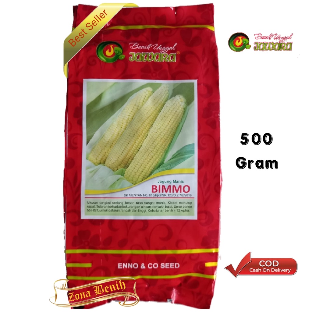 Isi 500 Gram Bibit Jagung Manis Unggul BIMMO | Benih Jagung Manis | Bibit Unggul