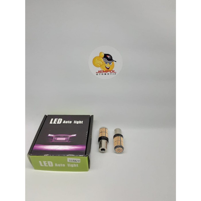 Lampu LED Sein/Mundur S25 Bayonet 1156 KUNING Super Bright CANBUS