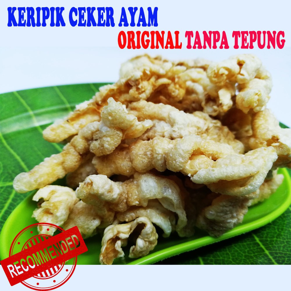 100grm Kripik Ceker Keripik Ceker Gurih Renyah Lezat Camilan Makanan Siap Makan Kripik Ceker Ayam Shopee Indonesia