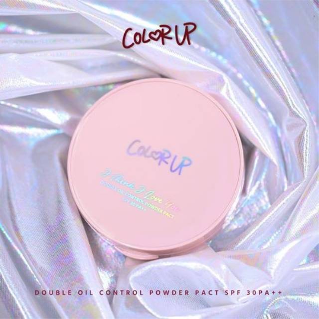 COLOR UP I Think I Love You Double Oil Control Powder Pact SPF 30 PA+ Thailand / Compact Bedak Padat