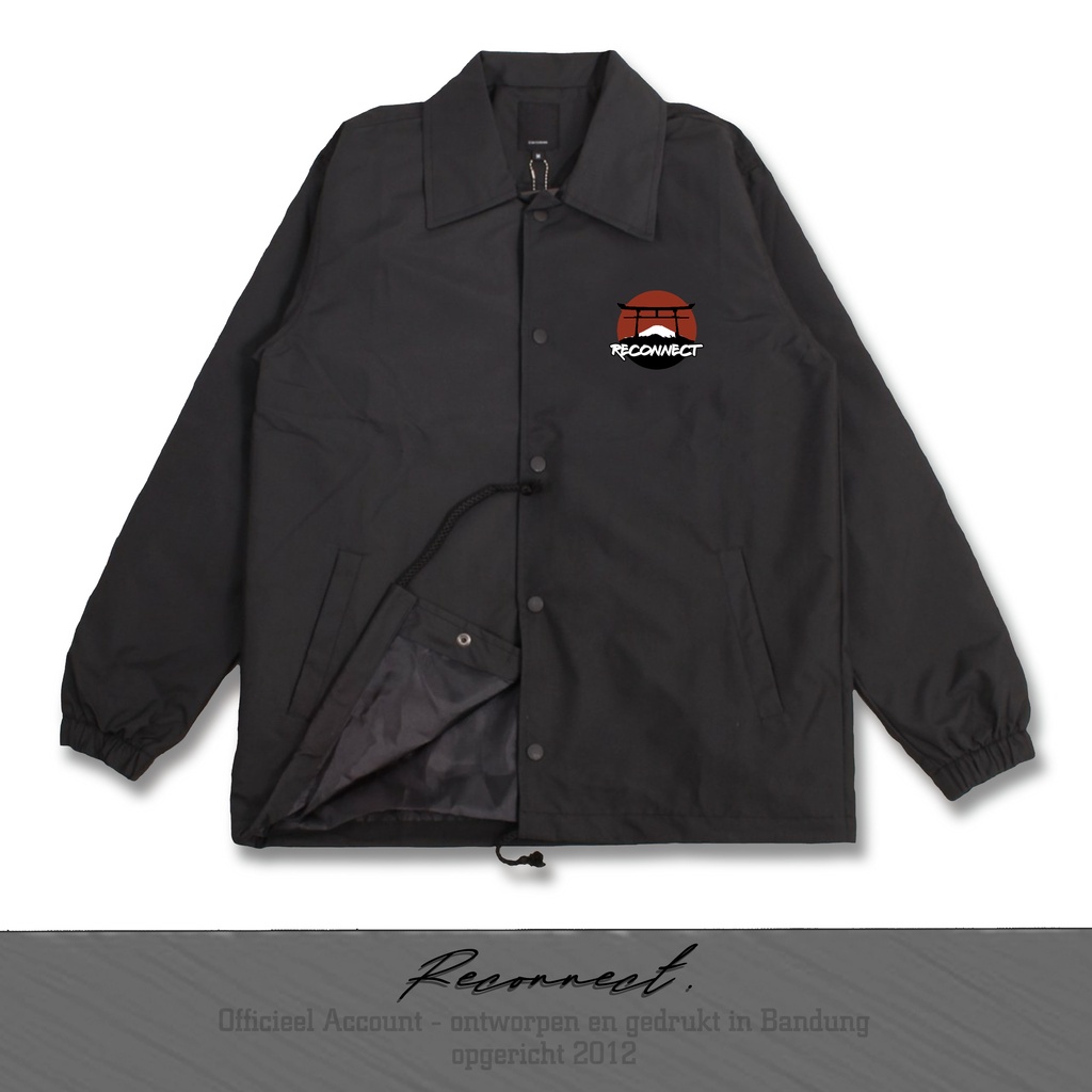 Reconnect Coach Jacket Japan Samurai Skull Warior - Unisex