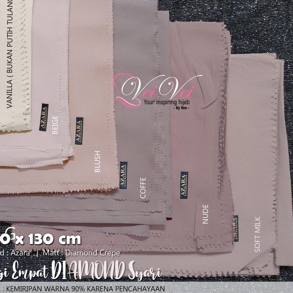 {STD.02Jl22х} [ 130 x 130 cm] DIAMOND CREPE LASER - JILBAB SEGI EMPAT SYARI JUMBO AZARA