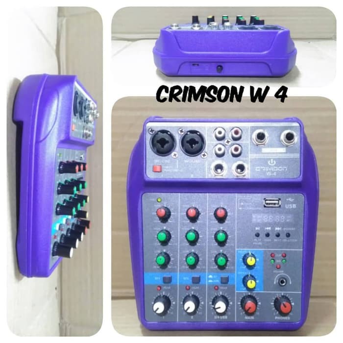 CRIMSON original mixer 4ch PROFESIONAL 4 CHANNEL BEST QUALITY. MIXING