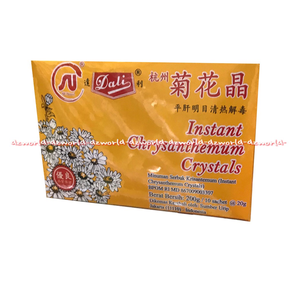 Instant Chrysanthemum Cystal 10 Sachet Teh Panas Dalam Teh Serbuk