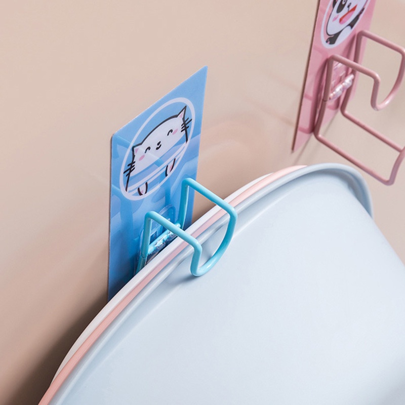 1 Pc Kait Penyimpanan Multifungsi Motif Kartun Acak Untuk Kamar Mandi