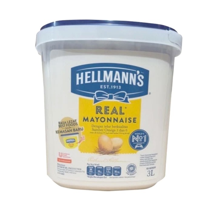 

HELLMANN'S REAL MAYONNAISE 3 LITER HELLMANN'S REAL MAY