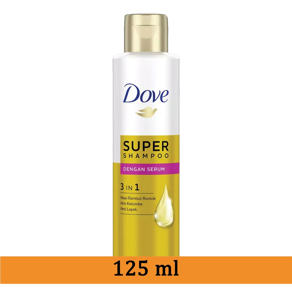 Dove 3 in 1 super shampoo 125 ml