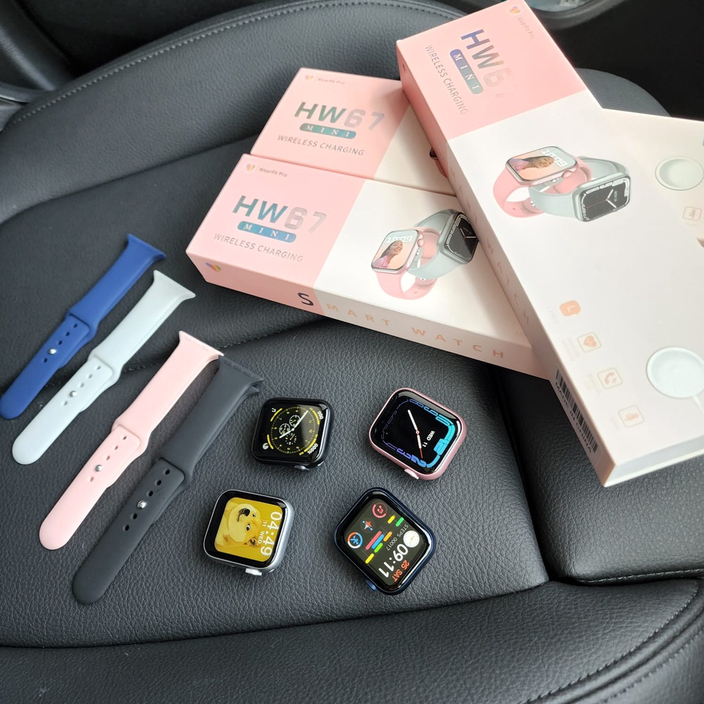 smartwatch jam tangan pintar jam hp HW67 Mini X7 Plus MaxT500 Full Screen Layar sentuh Bisa telpon d