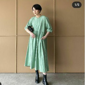 Ghia Dress Pistachio Trick n Tricky