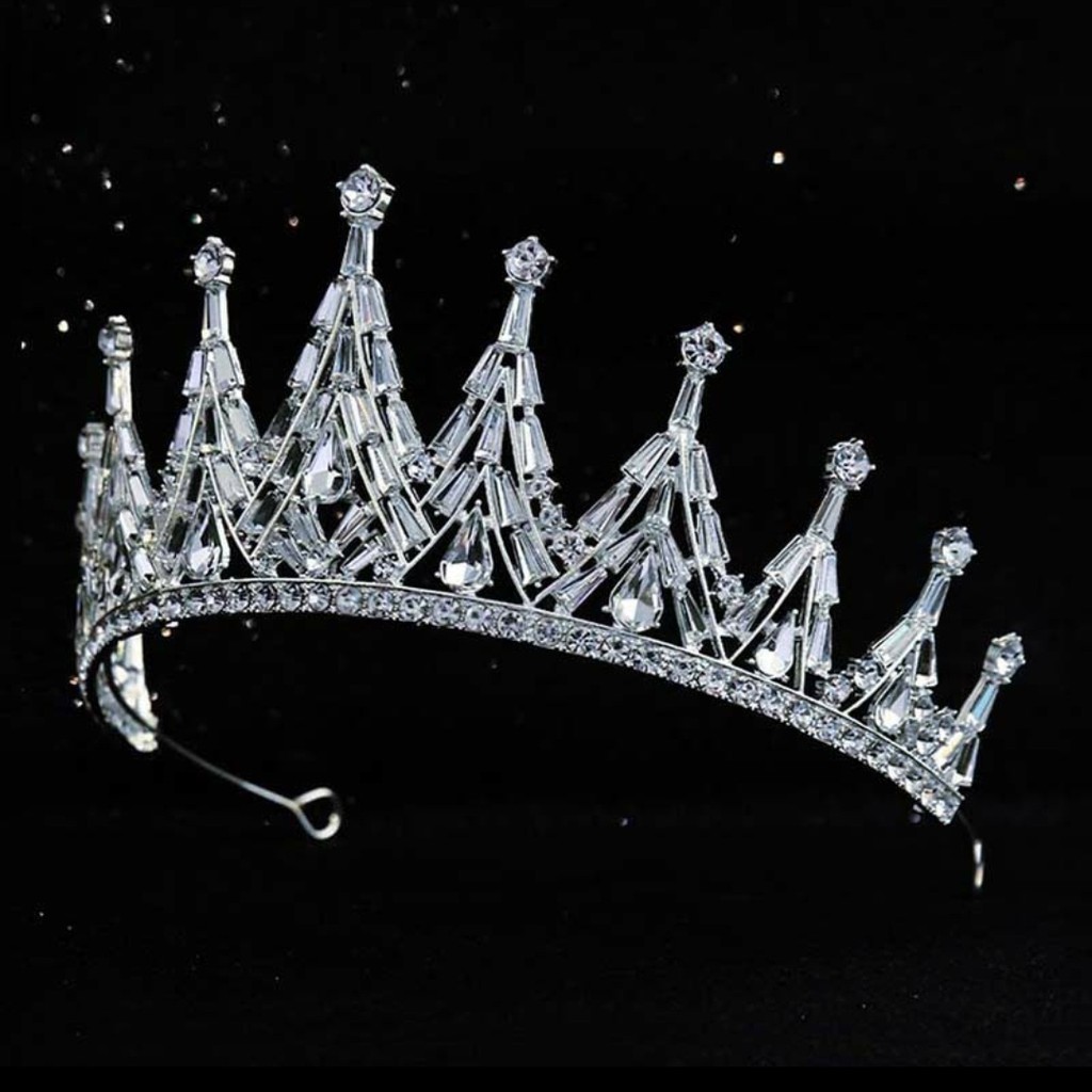 Crystal Crown - Aksesoris Pengantin - Mahkota Bridal Gaya Korea Sweet Princess Alloy Rhinestone Crow