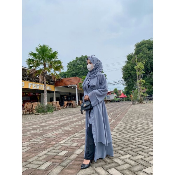 Zaafashion- Abaya outer 2 layer vol. 3 | gamis outer | abaya turki | abaya dubai | dress ceruty baby