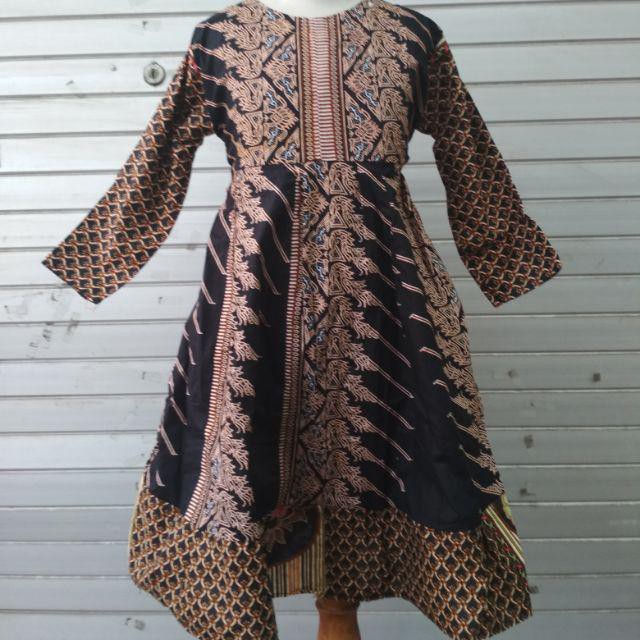 Dres Batik Muslim Anak 4-6th